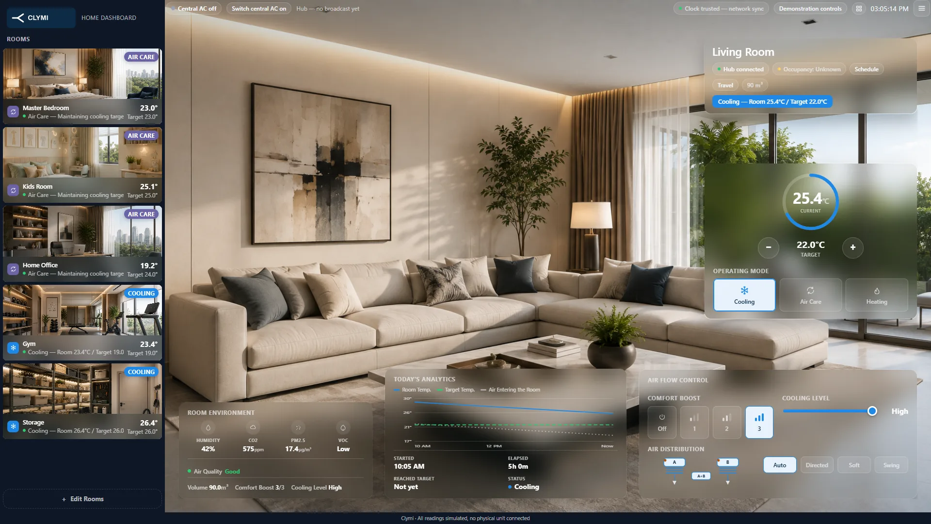 Clymi controls preview